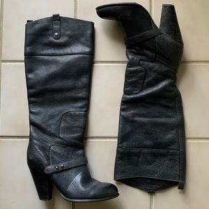 Sam Edelman NAHARRA Dark Gray Knee Boots size 7.5